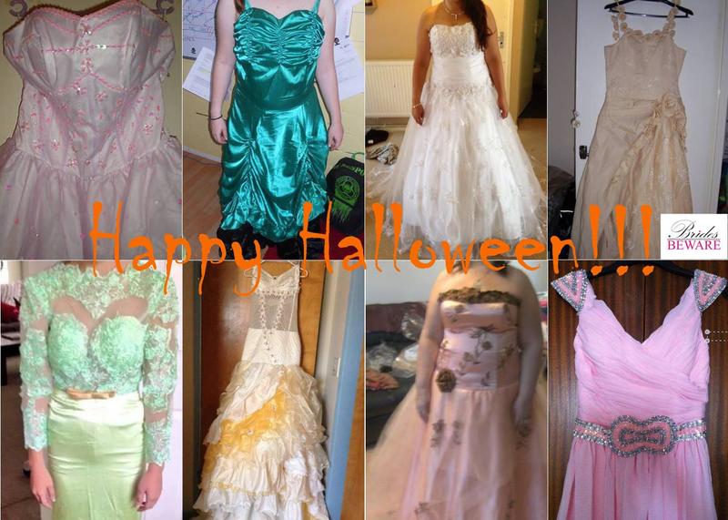 Illustration for article titled These Knock-Off Wedding Gowns Are a Carnival of Horrors